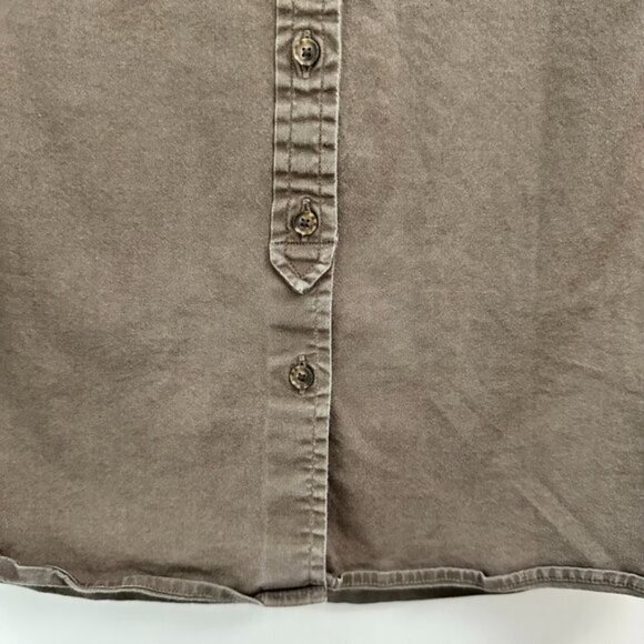 Banana Republic Dillon Long Sleeve Button Up Shirt Brown Women's XS Safari Boho - Picture 9 of 11